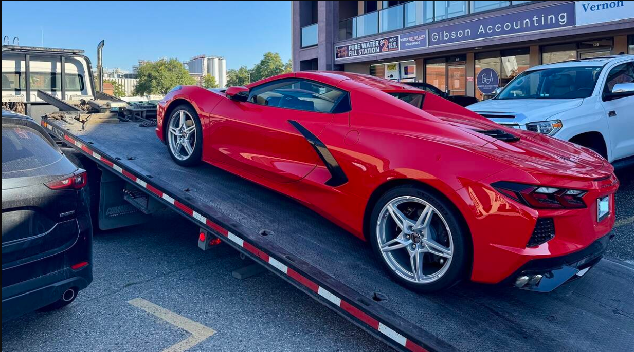 B.C. driver accused of impaired speeding loses Corvette after Highway Patrol stop in Coldstream